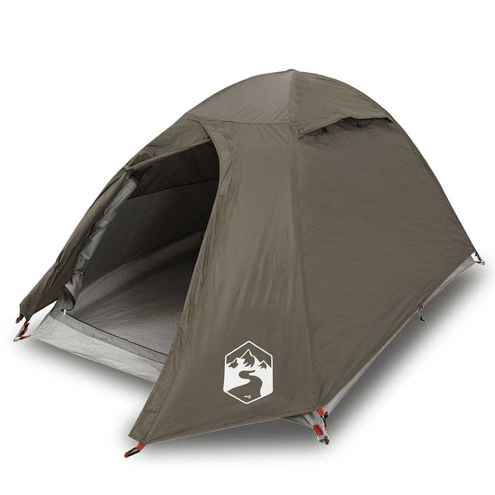 Cort de camping cupolă pentru 2 persoane, maro, impermeabil - WALTI WALTI
