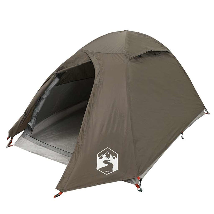 Cort de camping cupolă pentru 2 persoane, maro, impermeabil - WALTI WALTI