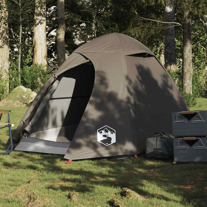 Cort de camping cupolă pentru 2 persoane, maro, impermeabil - WALTI WALTI