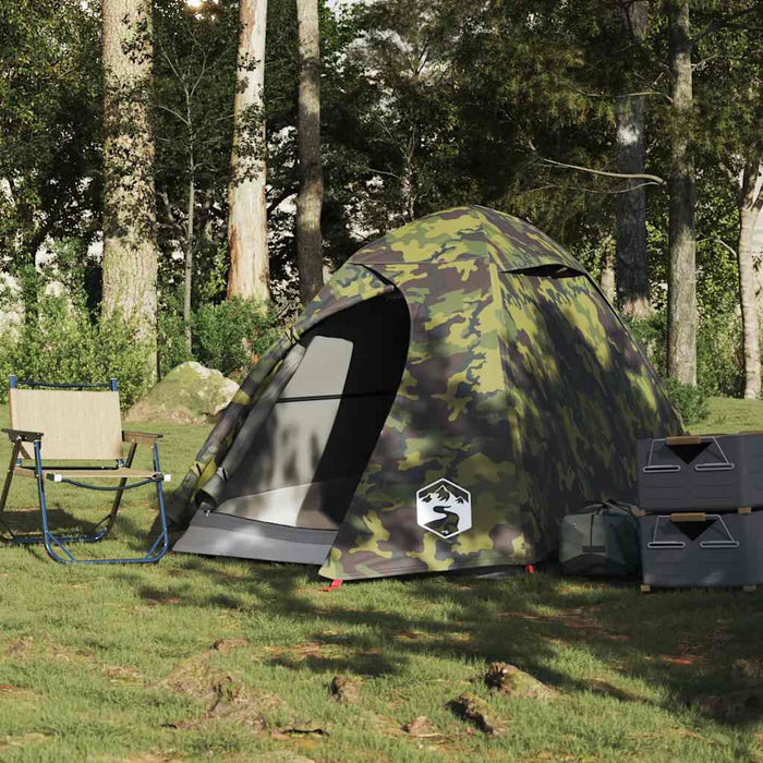 Cort de camping cupolă pentru 2 persoane, camuflaj, impermeabil - WALTI WALTI