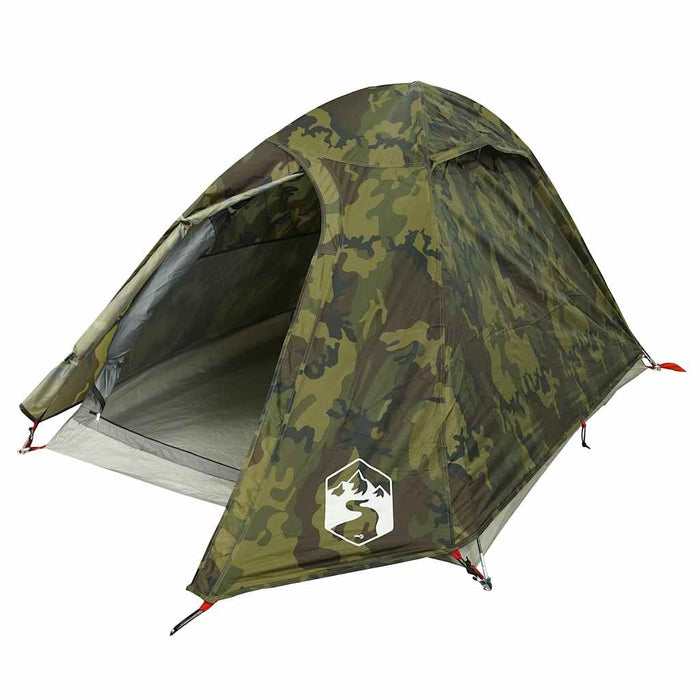 Cort de camping cupolă pentru 2 persoane, camuflaj, impermeabil - WALTI WALTI