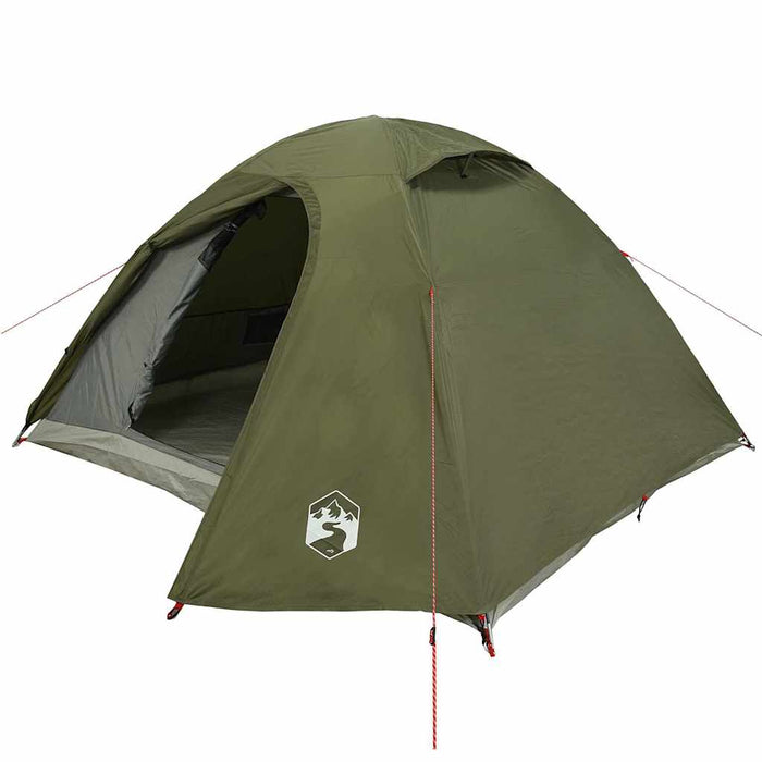 Cort camping cupolă 3 persoane verde măsliniu impermeabil - WALTI WALTI