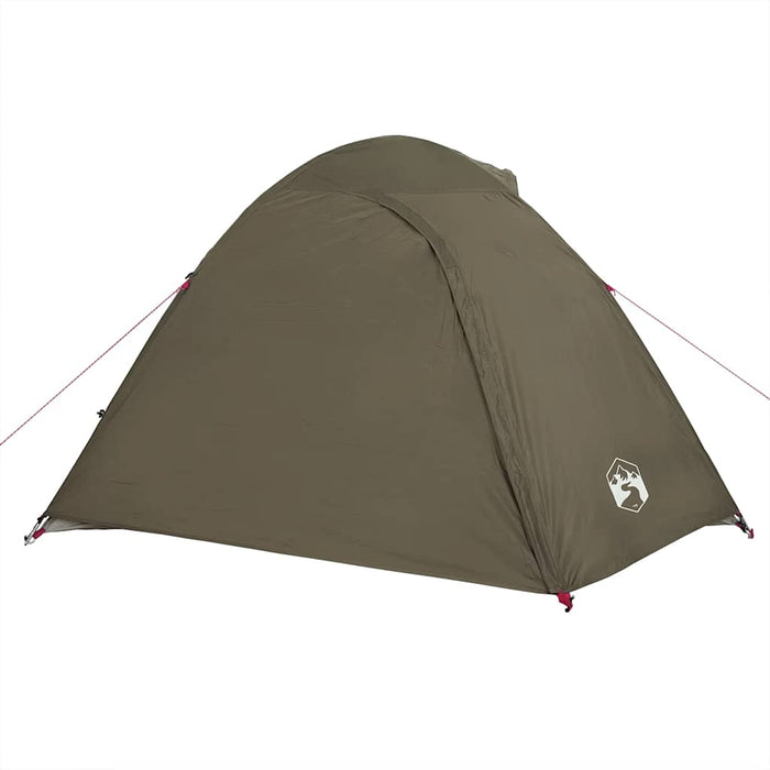 Cort de camping cupolă pentru 3 persoane, maro, impermeabil - WALTI WALTI