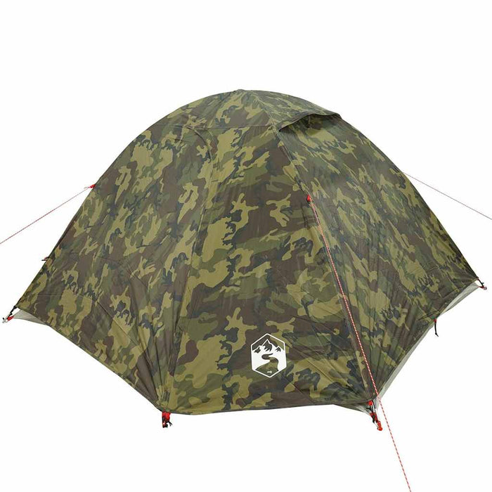 Cort de camping cupolă pentru 3 persoane, camuflaj, impermeabil - WALTI WALTI