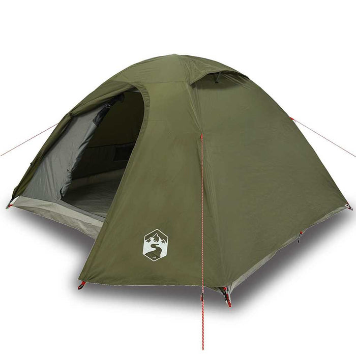 Cort camping cupolă 4 persoane verde măsliniu impermeabil - WALTI WALTI