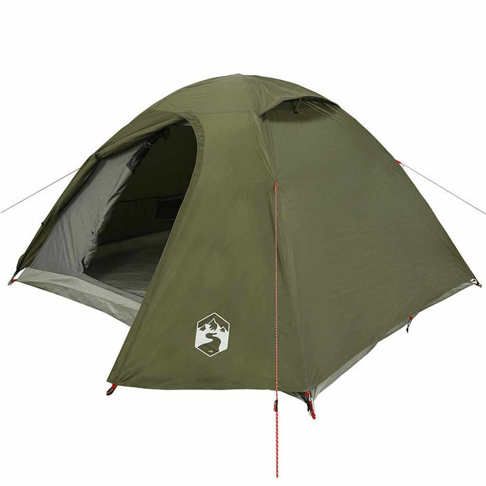 Cort camping cupolă 4 persoane verde măsliniu impermeabil - WALTI WALTI