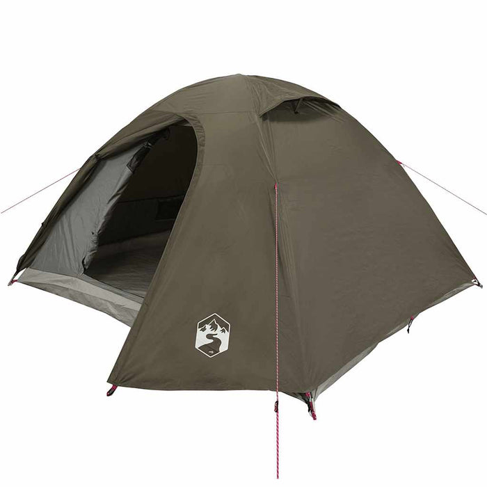 Cort de camping cupolă pentru 4 persoane, maro, impermeabil - WALTI WALTI