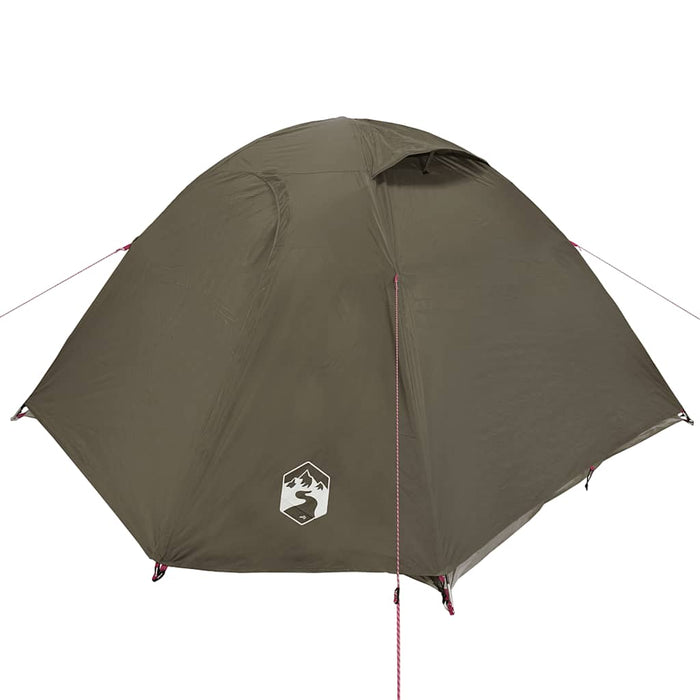 Cort de camping cupolă pentru 4 persoane, maro, impermeabil - WALTI WALTI