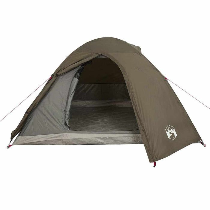 Cort de camping cupolă pentru 4 persoane, maro, impermeabil - WALTI WALTI