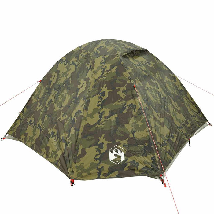 Cort de camping cupolă pentru 4 persoane, camuflaj, impermeabil - WALTI WALTI