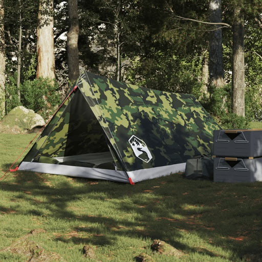 Cort camping pentru 2 persoane, camuflaj, impermeabil - WALTI WALTI