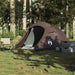 Cort de camping tunel pentru 3 persoane, maro, impermeabil - WALTI WALTI