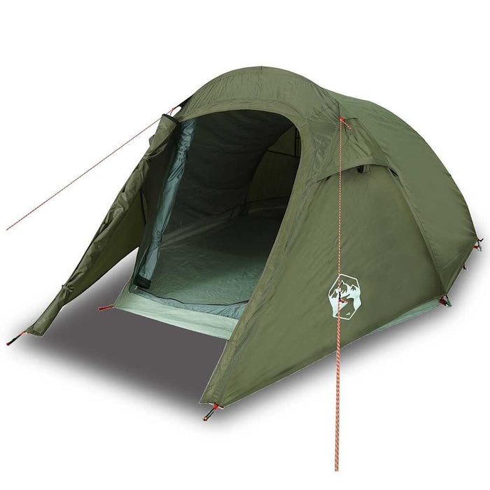 Cort camping tunel pentru 2 persoane verde măsliniu impermeabil - WALTI WALTI