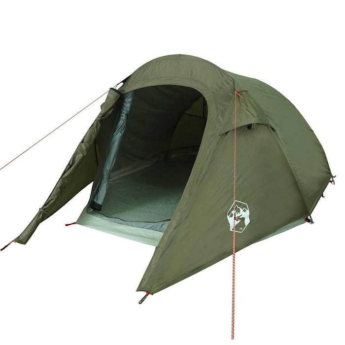 Cort camping tunel pentru 2 persoane verde măsliniu impermeabil - WALTI WALTI
