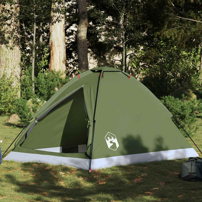 Cort camping cupolă 2 persoane verde măsliniu impermeabil - WALTI WALTI