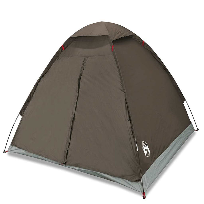 Cort de camping cupolă pentru 4 persoane, maro, impermeabil - WALTI WALTI