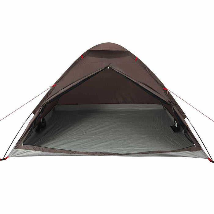 Cort de camping cupolă pentru 4 persoane, maro, impermeabil - WALTI WALTI