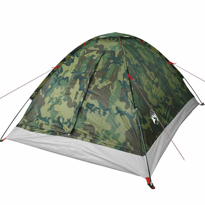 Cort de camping cupolă pentru 4 persoane, camuflaj, impermeabil WALTI