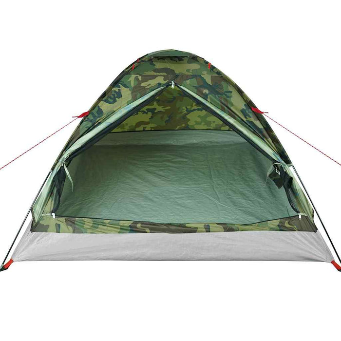 Cort de camping cupolă pentru 4 persoane, camuflaj, impermeabil WALTI