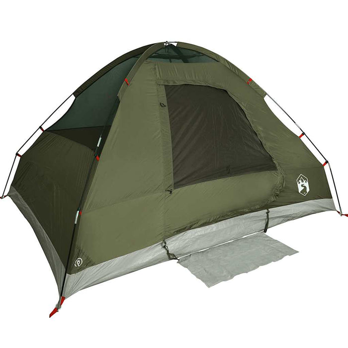 Cort camping cupolă 2 persoane verde măsliniu impermeabil - WALTI WALTI