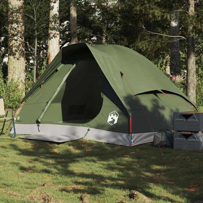 Cort camping cupolă 2 persoane verde măsliniu impermeabil - WALTI WALTI
