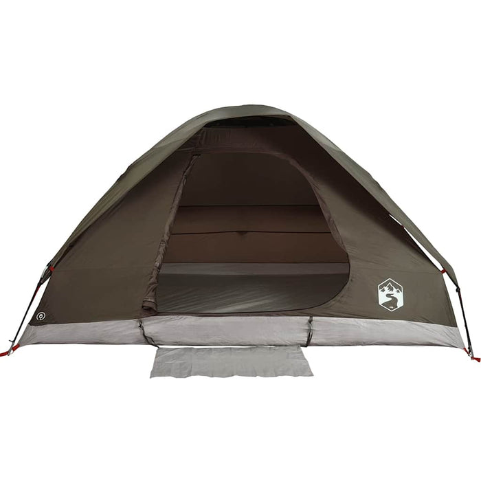 Cort de camping cupolă pentru 2 persoane, maro, impermeabil WALTI