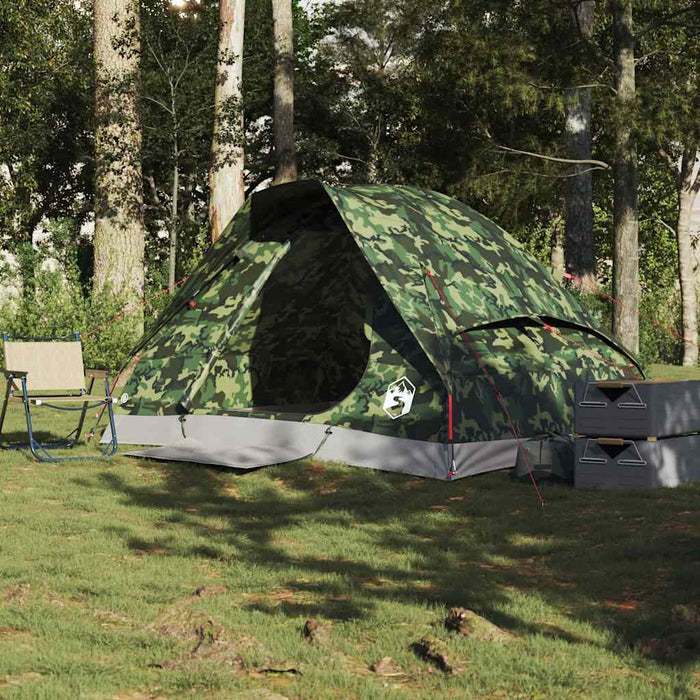 Cort de camping cupolă pentru 2 persoane, camuflaj, impermeabil - WALTI WALTI