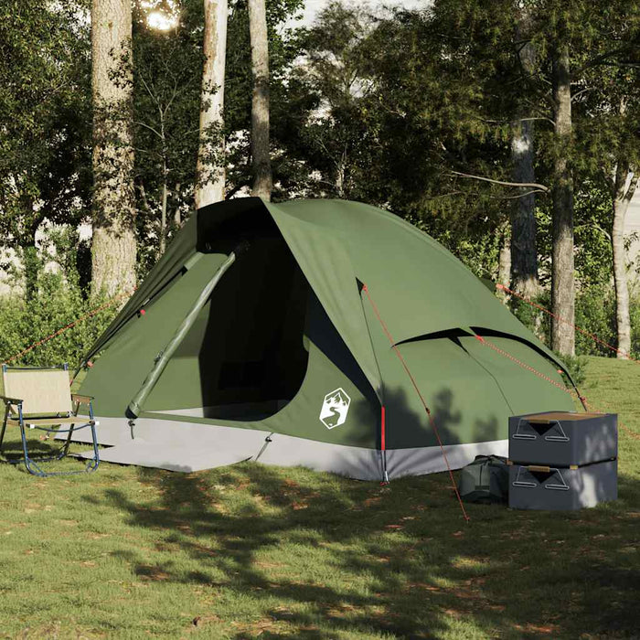 Cort camping cupolă 4 persoane verde măsliniu impermeabil - WALTI WALTI
