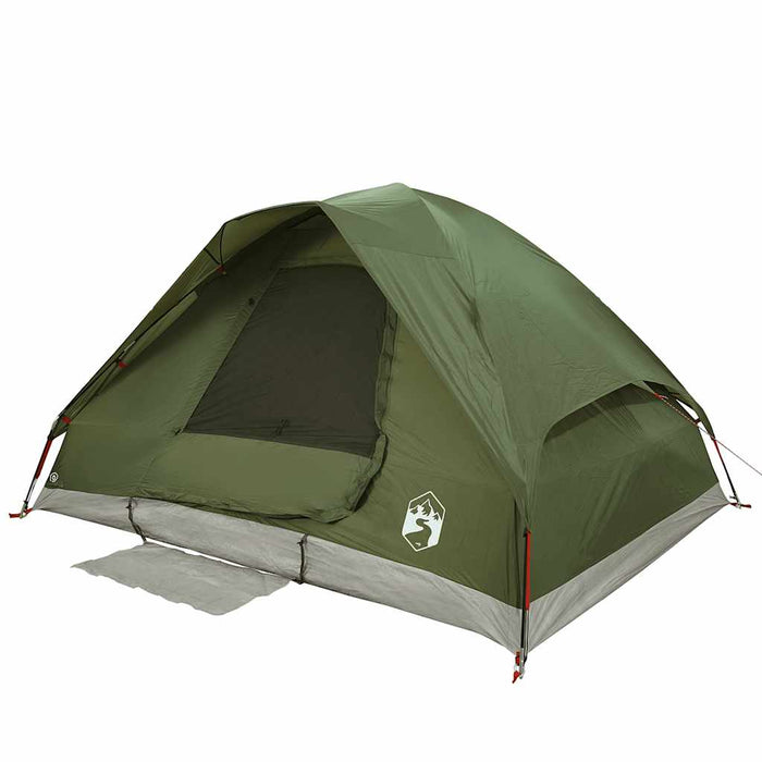 Cort camping cupolă 4 persoane verde măsliniu impermeabil - WALTI WALTI