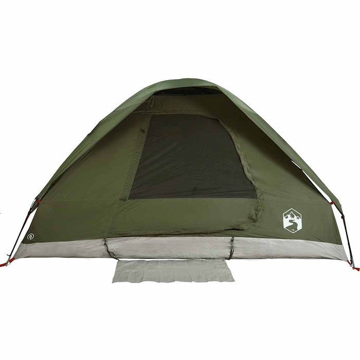 Cort camping cupolă 4 persoane verde măsliniu impermeabil - WALTI WALTI