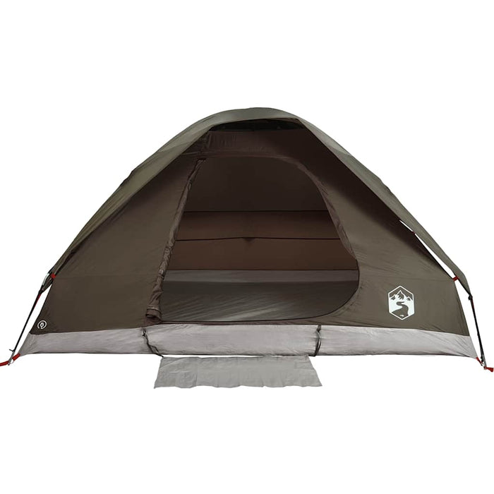 Cort de camping cupolă pentru 4 persoane, maro, impermeabil - WALTI WALTI