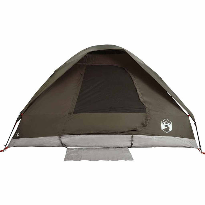 Cort de camping cupolă pentru 4 persoane, maro, impermeabil - WALTI WALTI