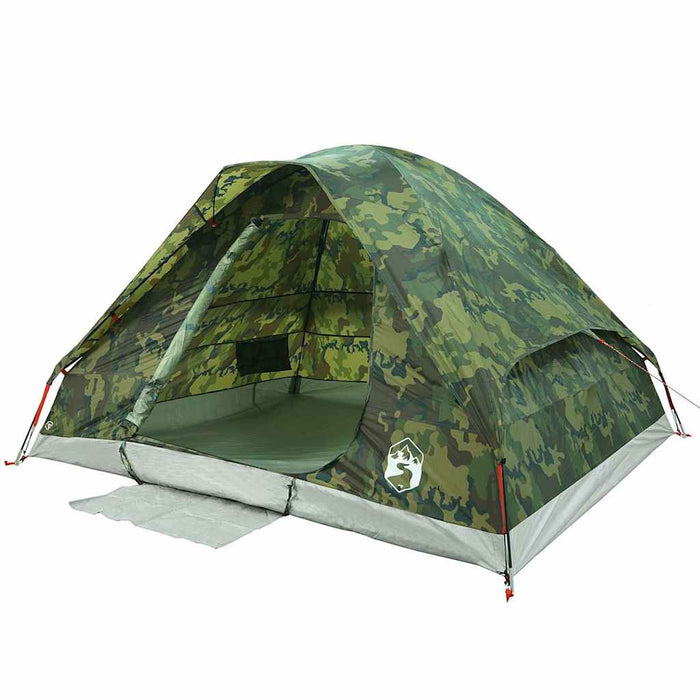 Cort de camping cupolă pentru 4 persoane, camuflaj, impermeabil - WALTI WALTI
