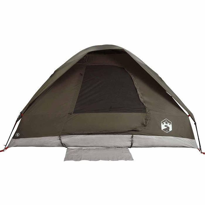 Cort de camping cupolă pentru 6 persoane, maro, impermeabil - WALTI WALTI