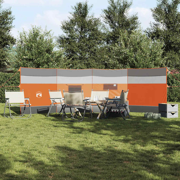 Paravan de camping, gri/portocaliu, 510x153 cm, impermeabil - WALTI WALTI