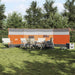 Paravan de camping, gri/portocaliu, 510x153 cm, impermeabil - WALTI WALTI