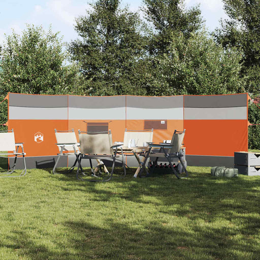 Paravan de camping, gri/portocaliu, 510x153 cm, impermeabil - WALTI WALTI