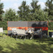 Paravan de camping, gri/portocaliu, 344x120 c, impermeabil - WALTI WALTI