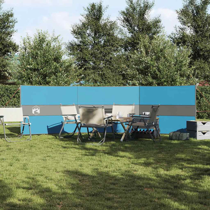 Paravan de camping, albastru, 490x123 cm, impermeabil - WALTI WALTI