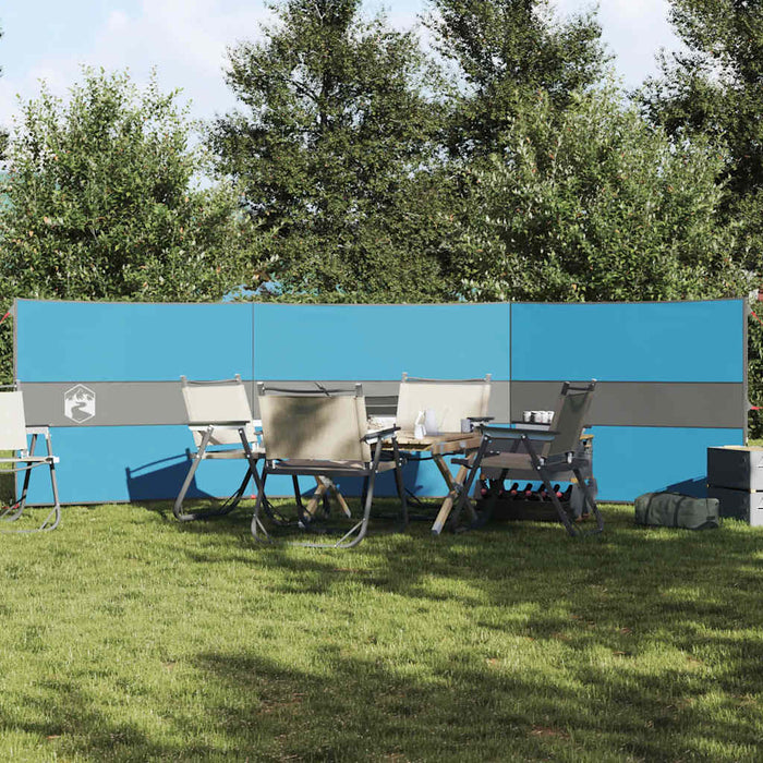 Paravan de camping, albastru, 490x123 cm, impermeabil - WALTI WALTI
