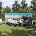 Paravan de camping, albastru, 340x130 cm, impermeabil - WALTI WALTI