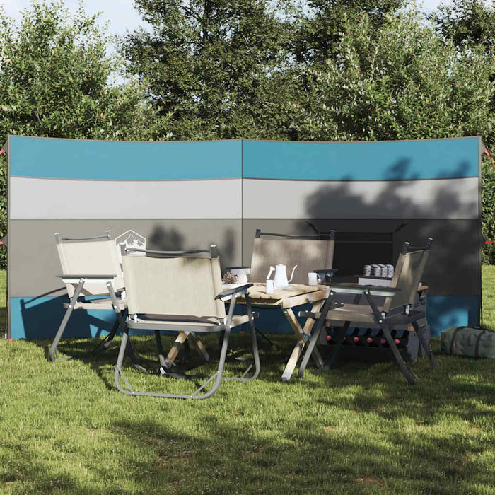 Paravan de camping, albastru, 340x130 cm, impermeabil - WALTI WALTI