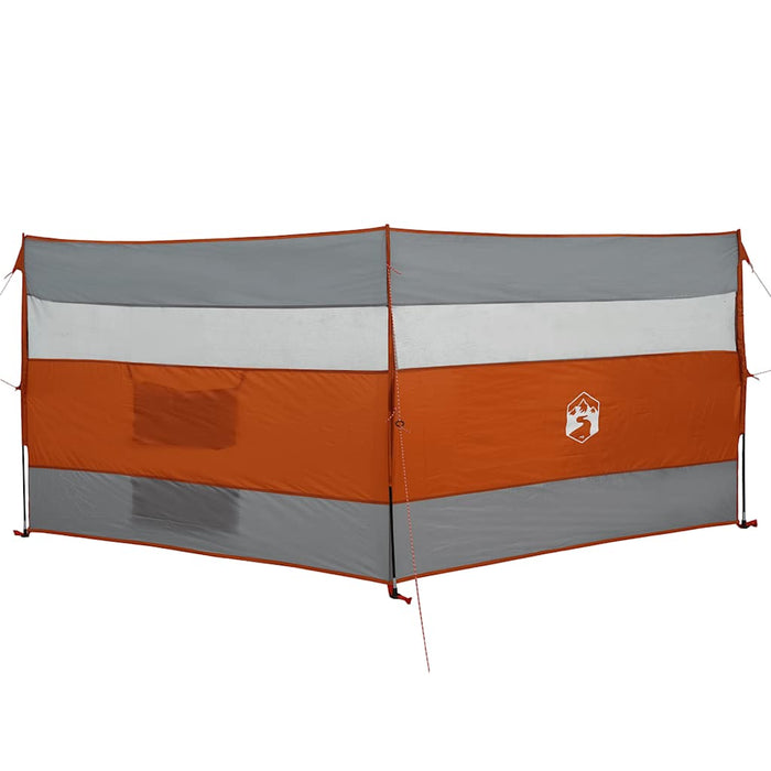 Paravan de camping, gri/portocaliu, 340x130 cm, impermeabil - WALTI WALTI