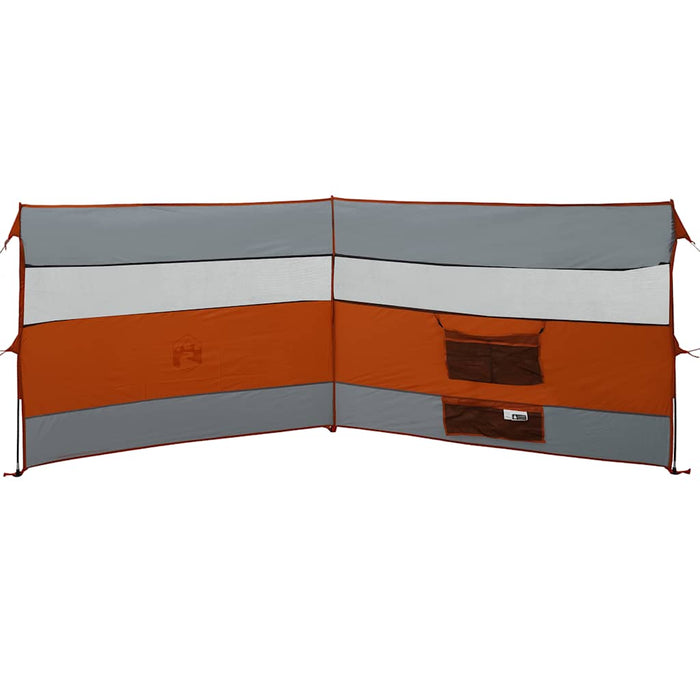 Paravan de camping, gri/portocaliu, 340x130 cm, impermeabil - WALTI WALTI