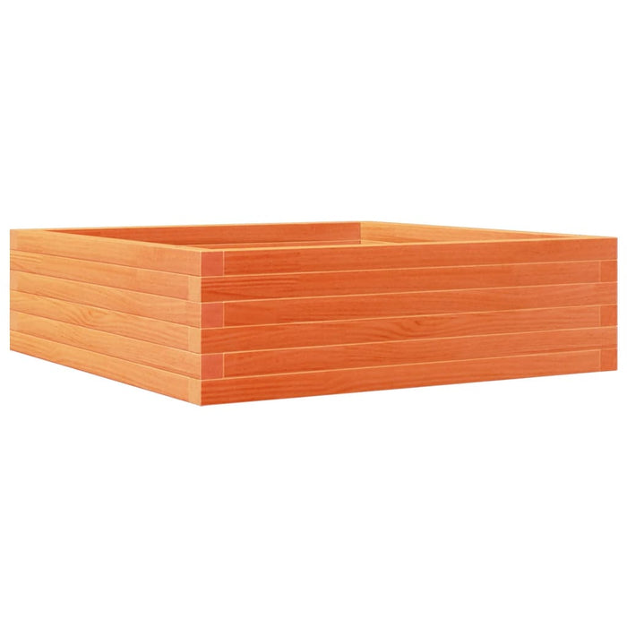 Jardinieră de grădină, maro ceruit, 80x80x23 cm, lemn masiv pin - WALTI WALTI