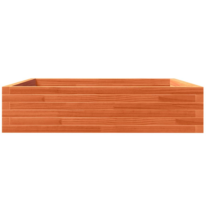Jardinieră de grădină, maro ceruit, 100x100x23cm lemn masiv pin - WALTI WALTI