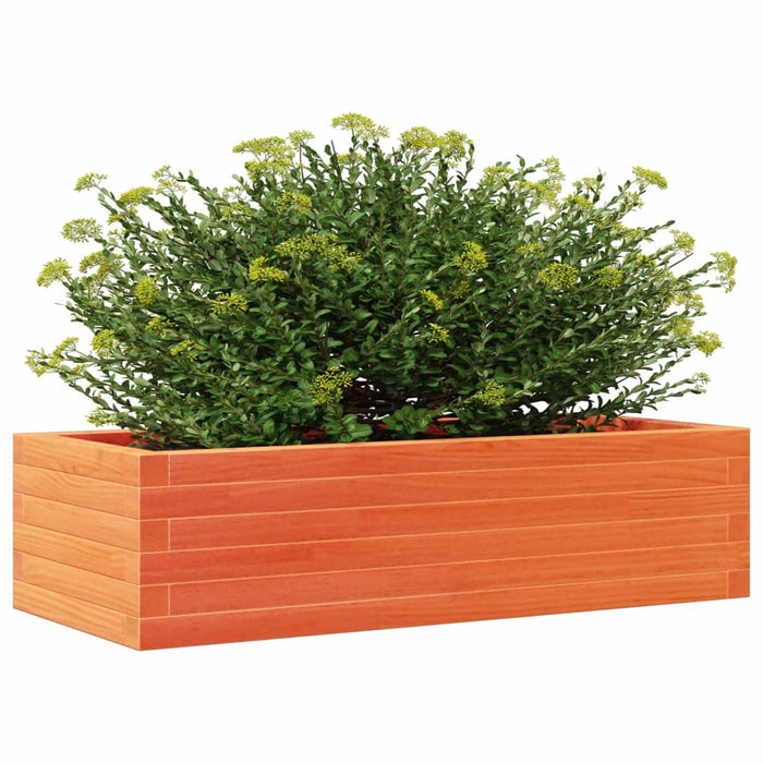 Jardinieră de grădină, maro ceruit, 90x40x23 cm, lemn masiv pin - WALTI WALTI
