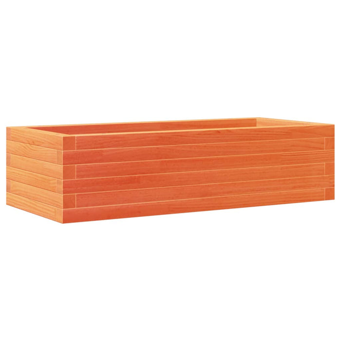 Jardinieră de grădină, maro ceruit, 90x40x23 cm, lemn masiv pin - WALTI WALTI