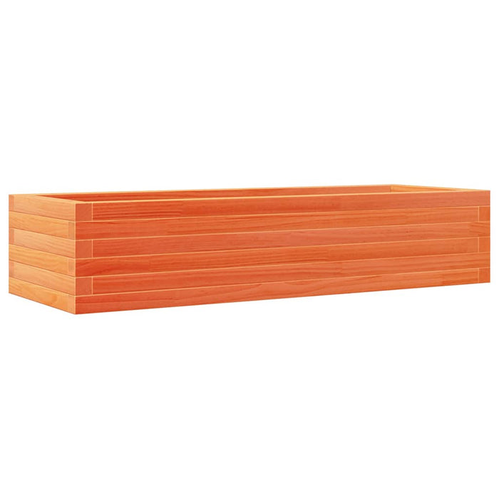 Jardinieră de grădină, maro ceruit, 110x40x23 cm lemn masiv pin - WALTI WALTI
