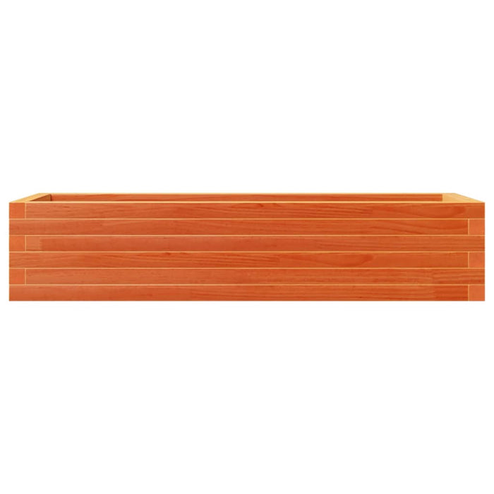 Jardinieră de grădină, maro ceruit, 110x40x23 cm lemn masiv pin - WALTI WALTI